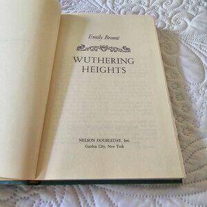Wuthering Heights By Emily Brontë Nelson Doubleday Green Hardcover Printed USA